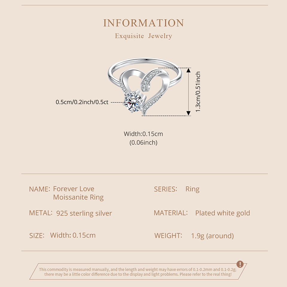 Eternal Love Moissanite Ring