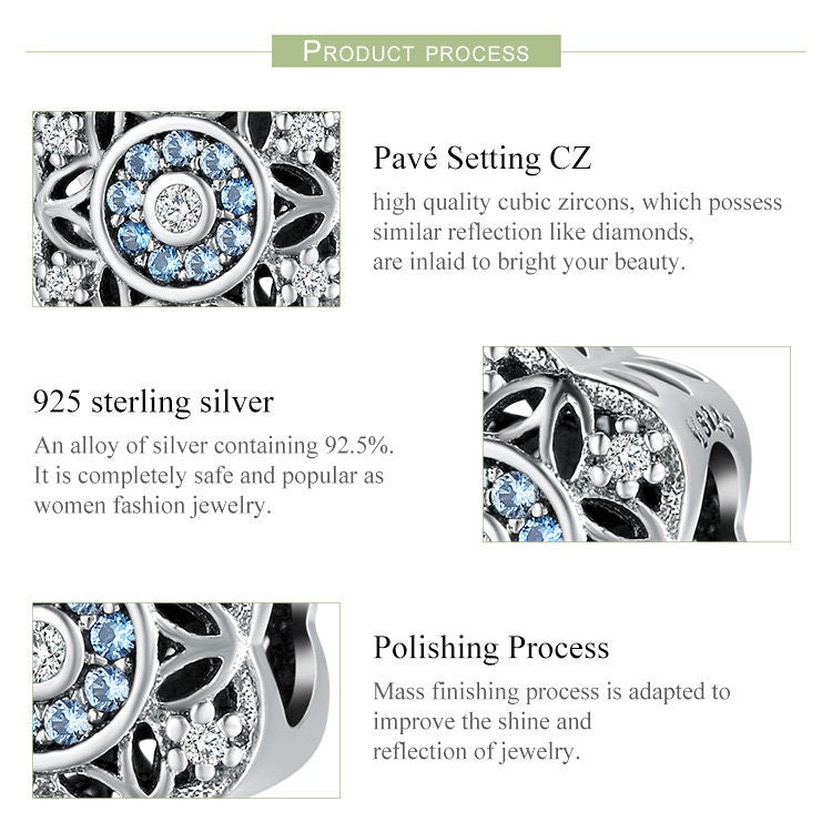 Romantic Snowflakes Charm