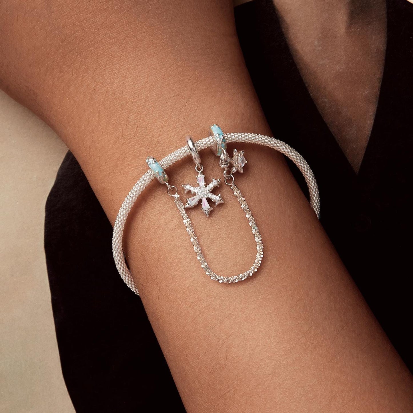 Ice Crystal Pendant Charm