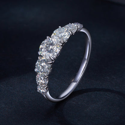 Sparkling Moissanite Ring