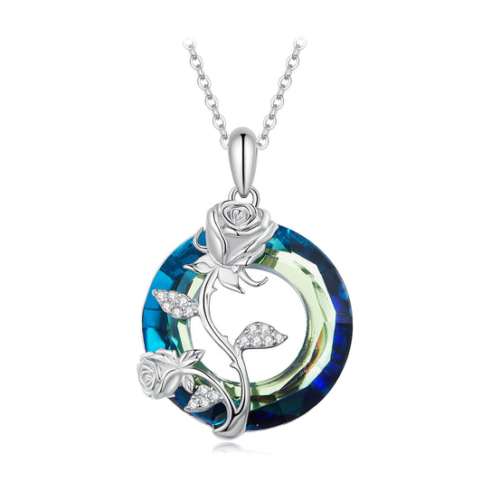 Angelic Ring Rose Necklace