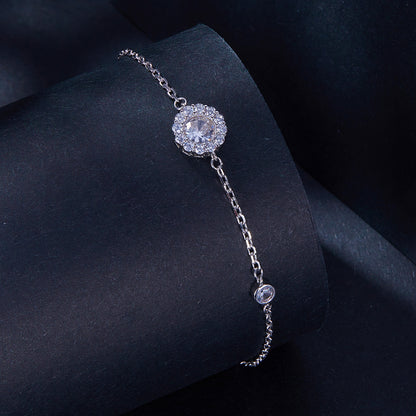 0.ct Minimalist Moissanite Bracelet
