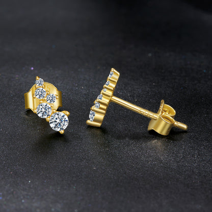 Bubble Moissanite Studs