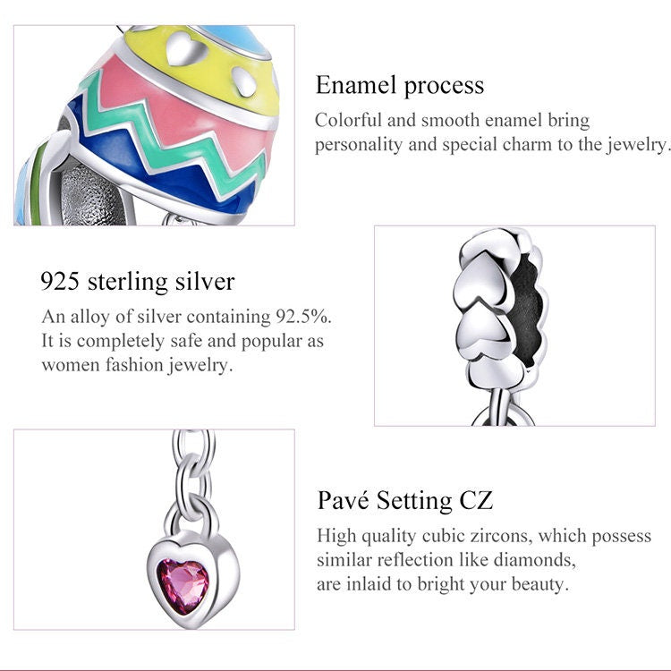Easter Bracelet Charm Lucky Egg Charm