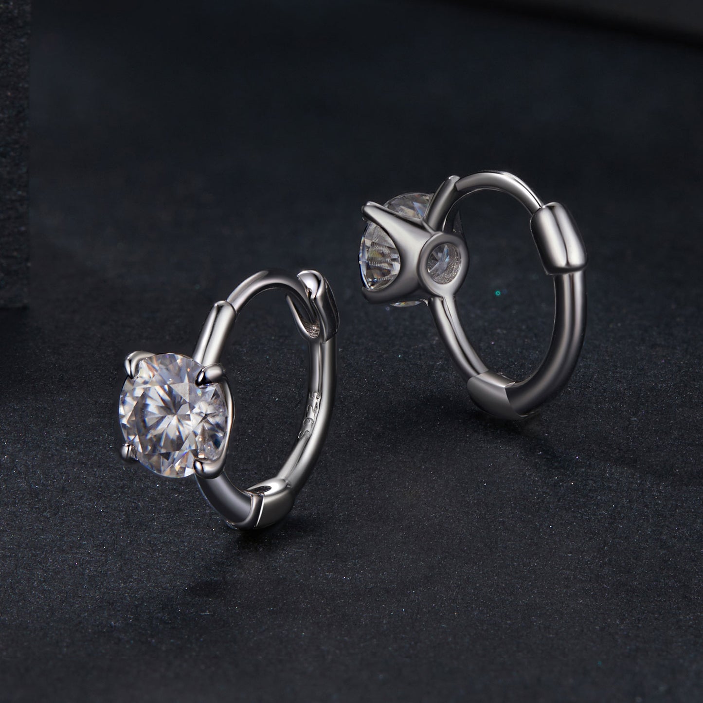 Sparkling Moissanite Ear Climbers