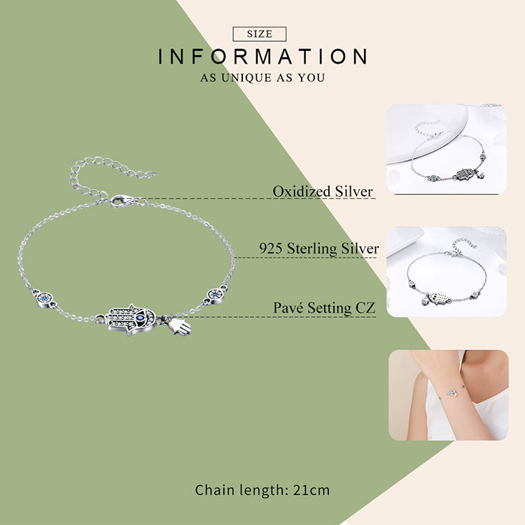 Hamsa Charm Bracelet