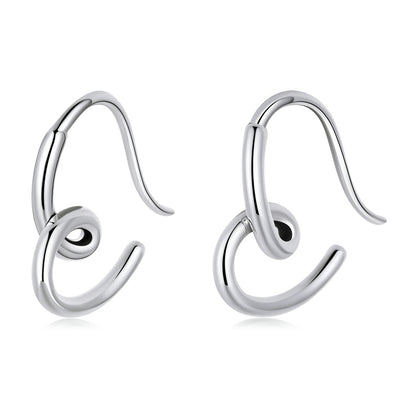 Minimalist Heart Stud Earrings