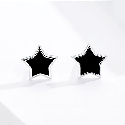 Pentagon Star Stud Earrings