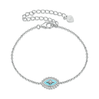 Geometric Evil Eye Bracelet