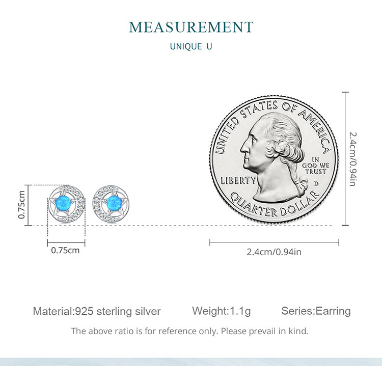 Star and Moon Stud Earrings