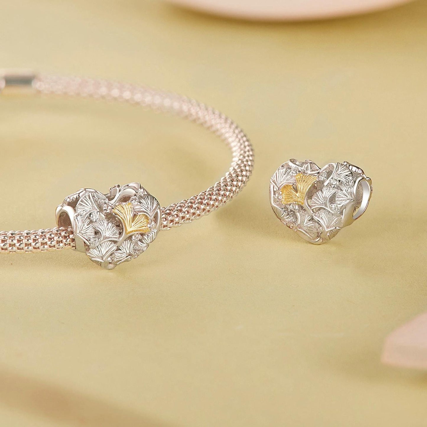 Ginkgo Leaf Charm
