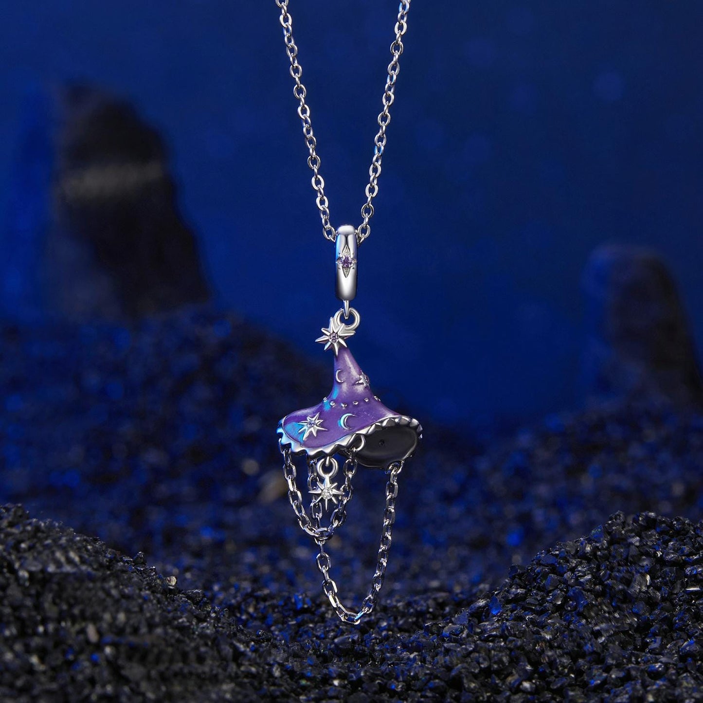 Luminous Witch Hat Pendant Charm