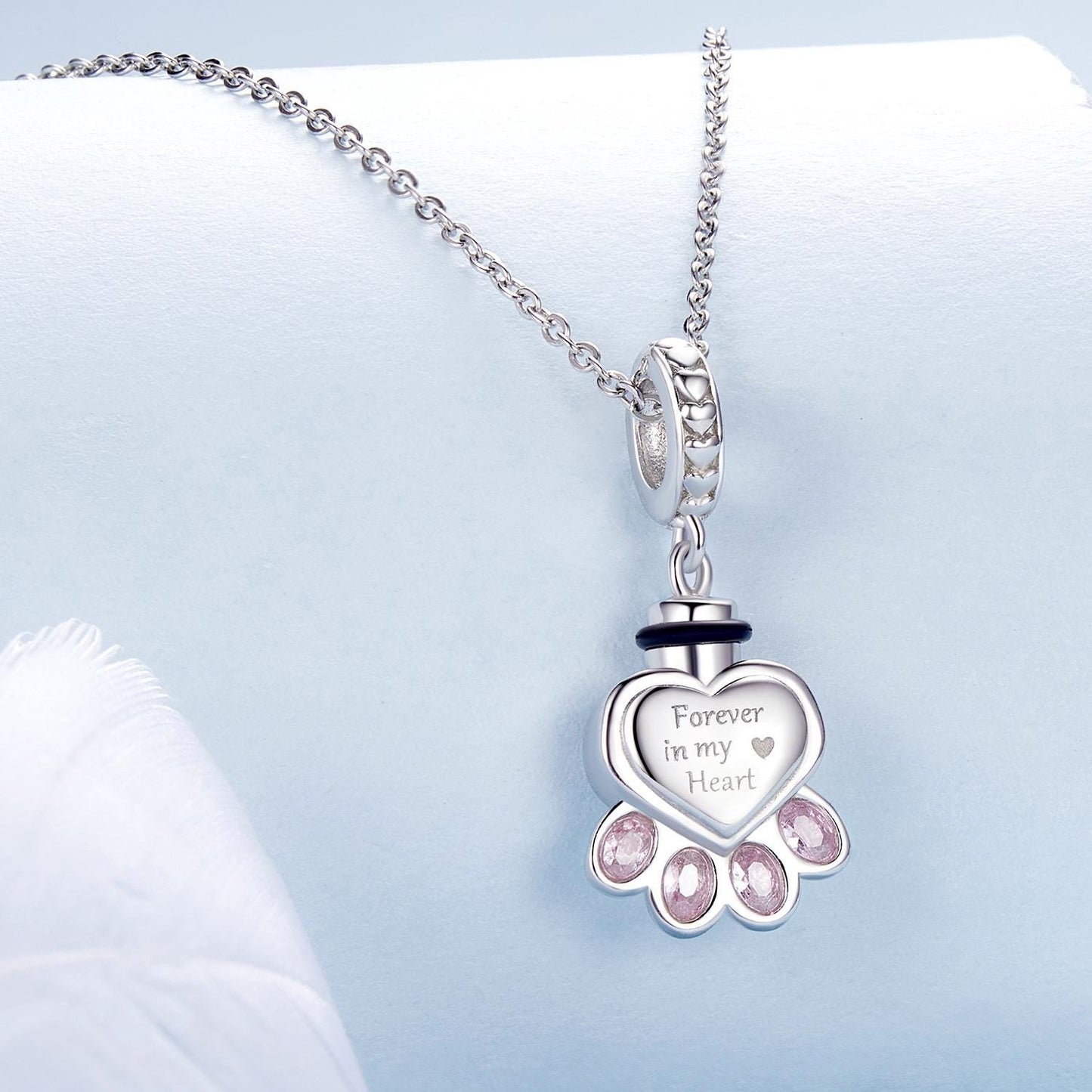 Pet Memorial Urn Ashes Pendant Charm