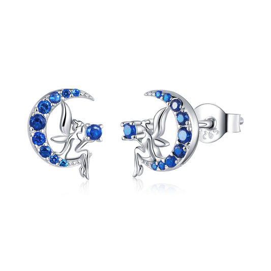 Moon Fairy Hoop Earrings