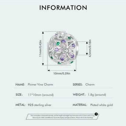 Flower Vine Charm