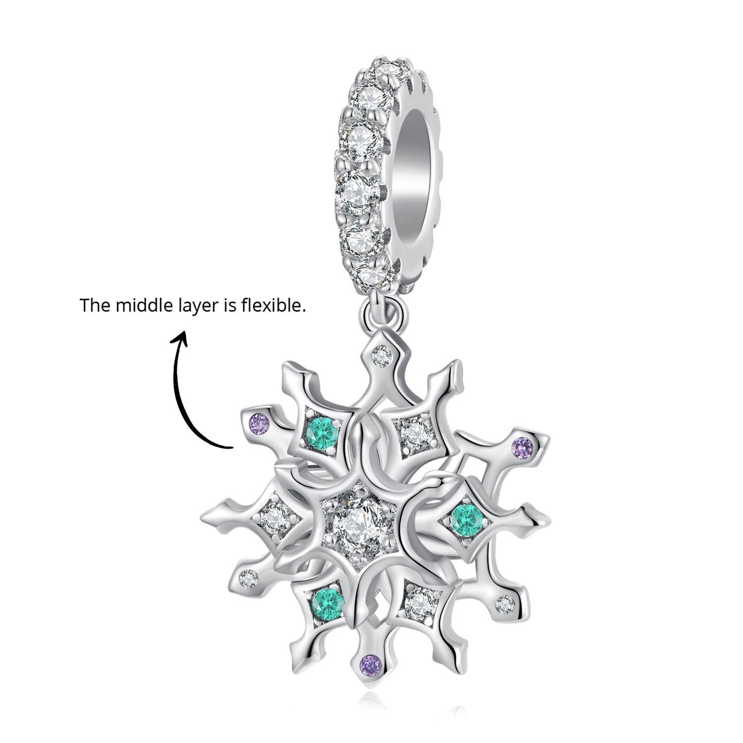 Dazzling Fireworks Pendant Charm