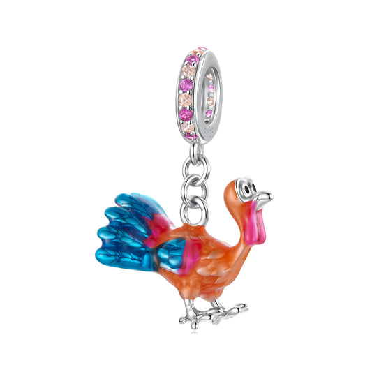 Thanksgiving Turkey Pendant Charm