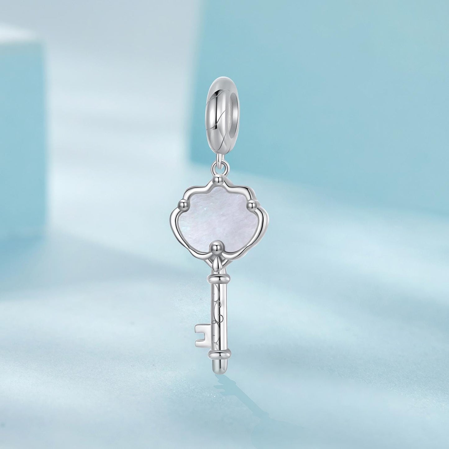 Shell Key Pendant Charm