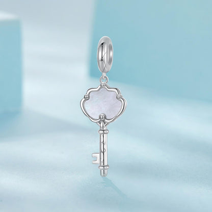 Shell Key Pendant Charm