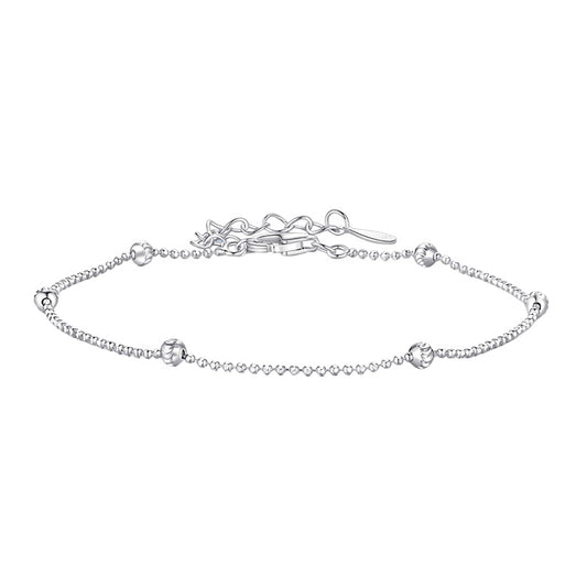 Floral Beaded Chain Bracelet