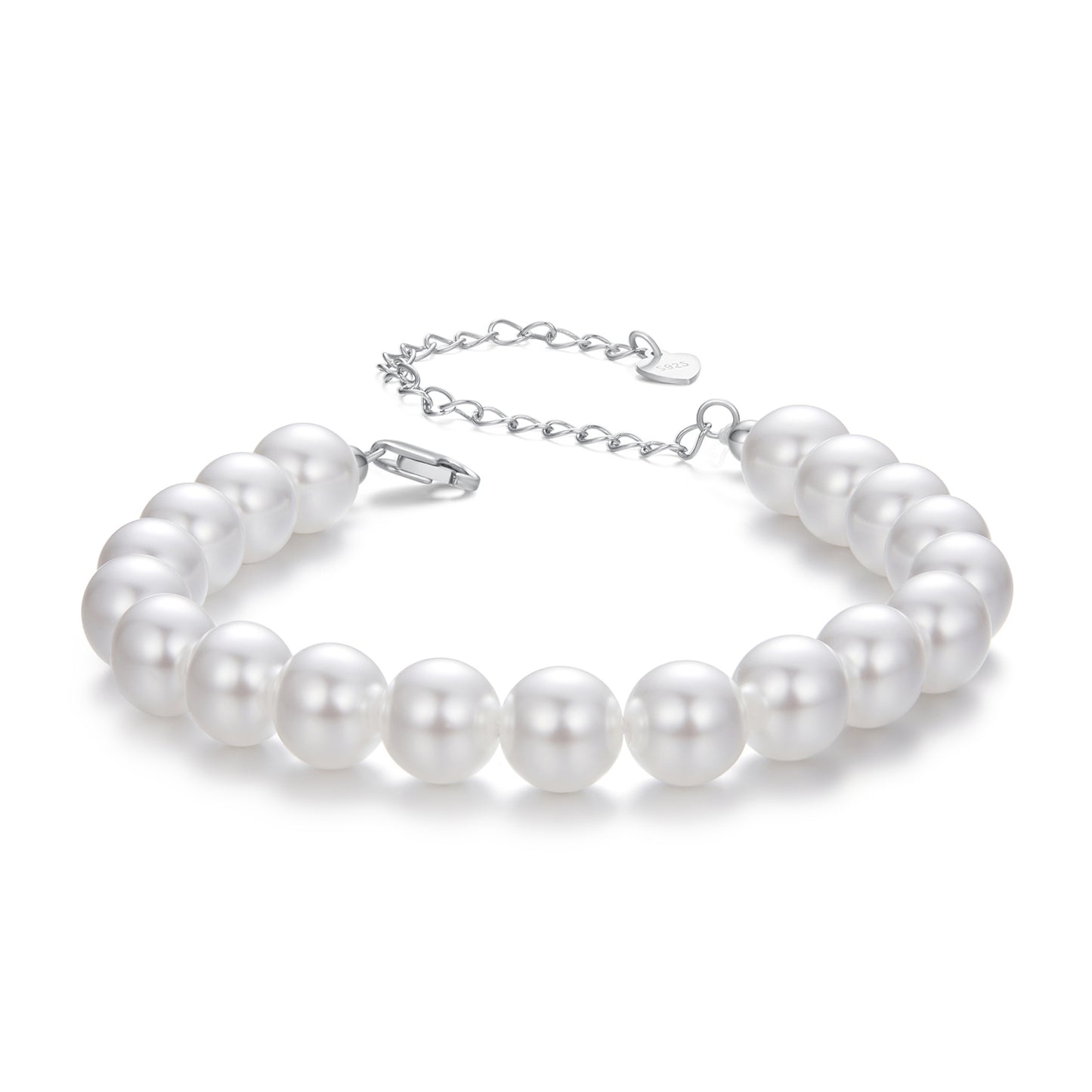 8mm Mother-of-Pearl Bead Bracelet