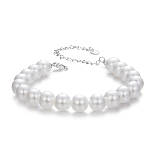8mm Mother-of-Pearl Bead Bracelet