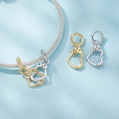 Heart Handcuff Pendant Charm
