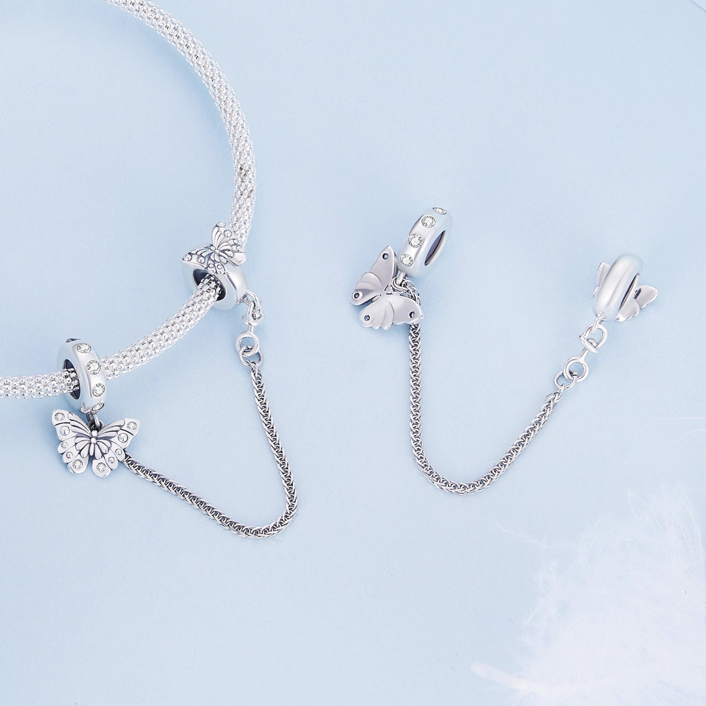 Butterfly Safety Chain Charm