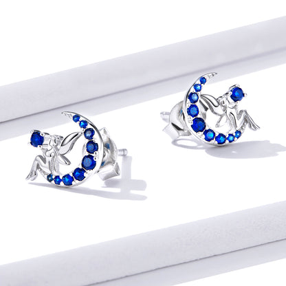 Moon Fairy Hoop Earrings