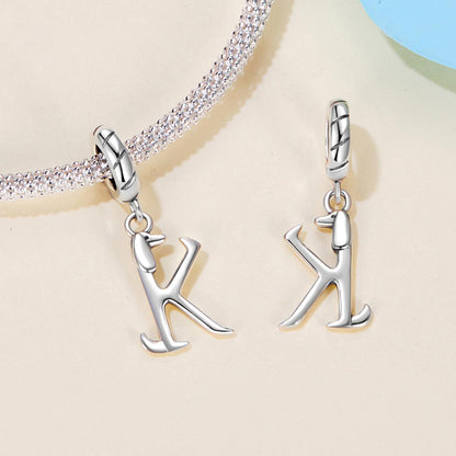 Dachshund Letter Pendant Charm
