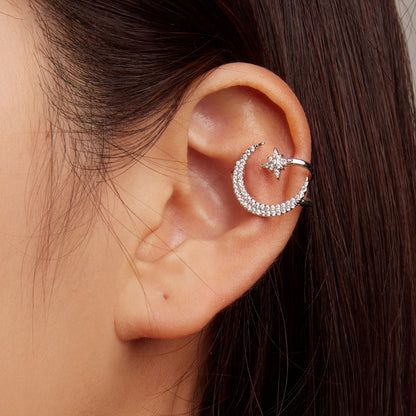 Star and Moon Ear Cuffs