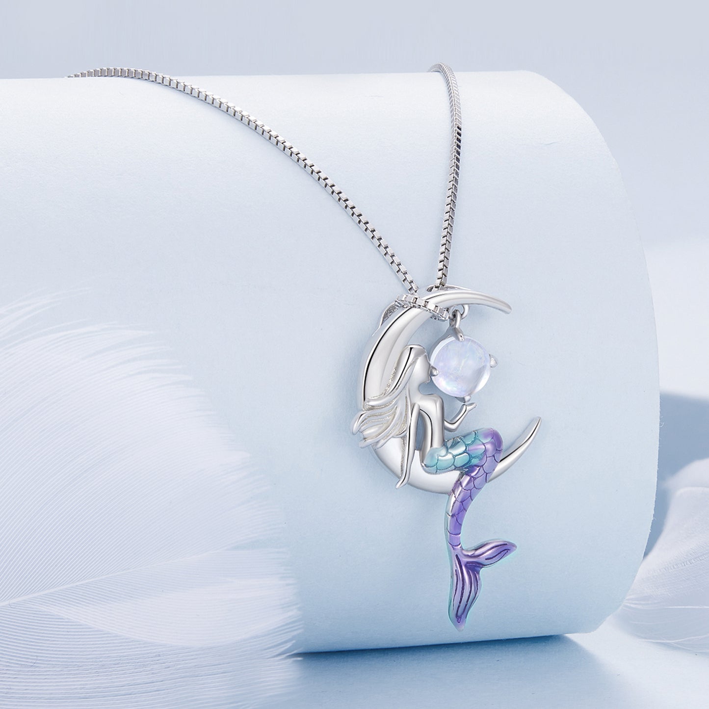 Mermaid Tail Pendant Necklace