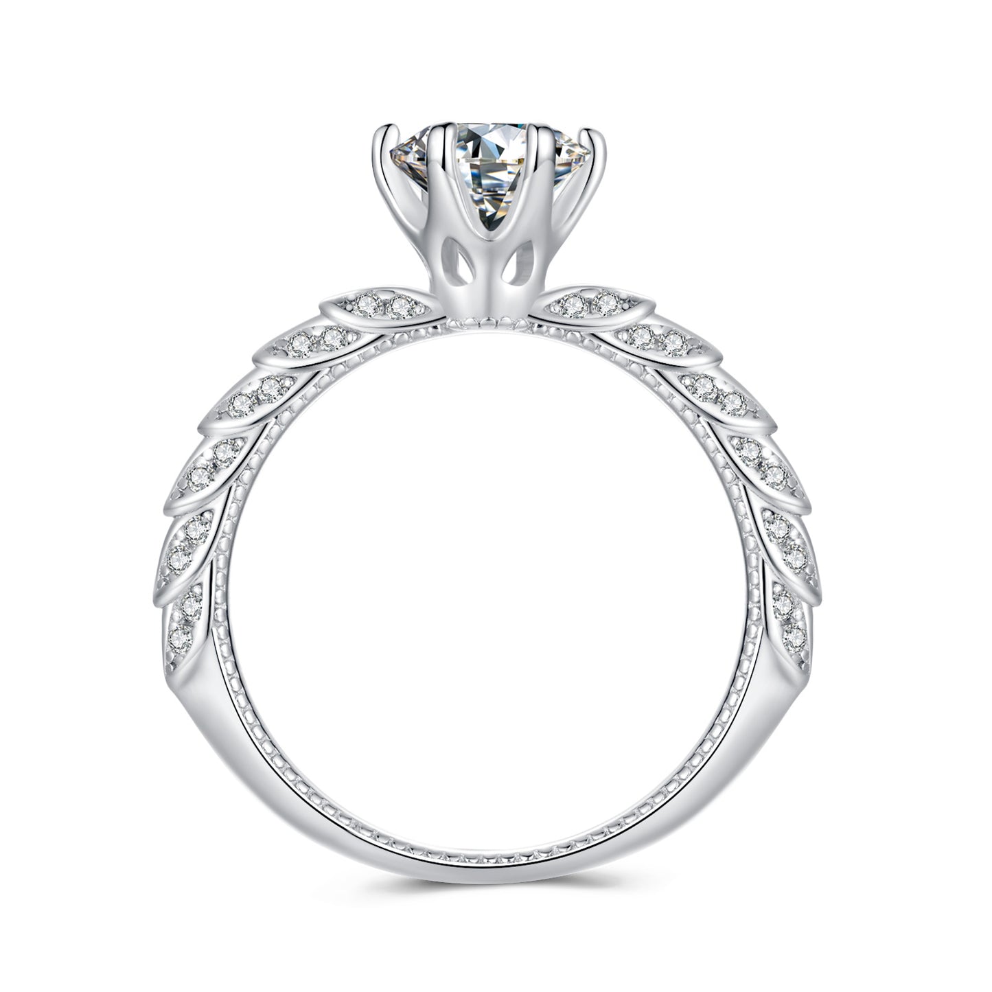 1 Carat Moissanite Ring