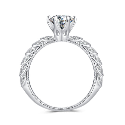 1 Carat Moissanite Ring