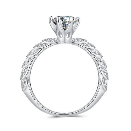 1 Carat Moissanite Ring