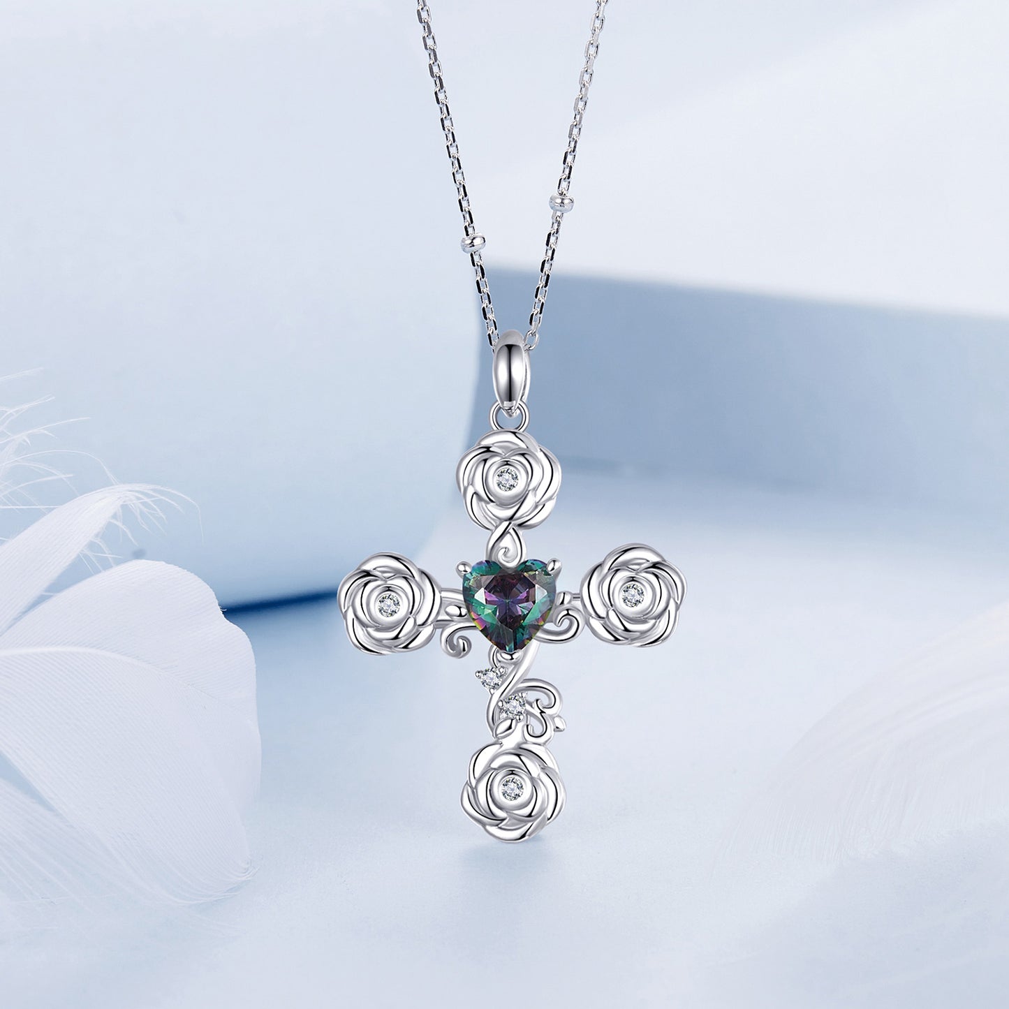 Rose Pendant Necklace