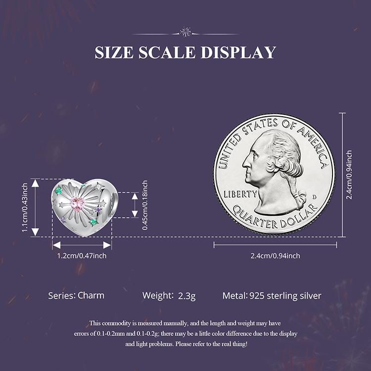 Dazzling Heart Charm
