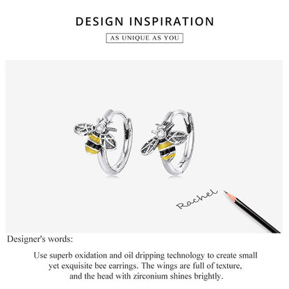 Mini Bee Stud Earrings