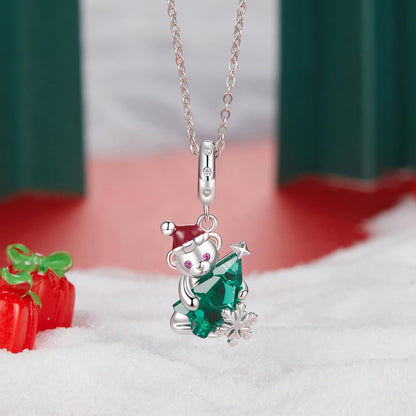 Christmas Bear Pendant Charm