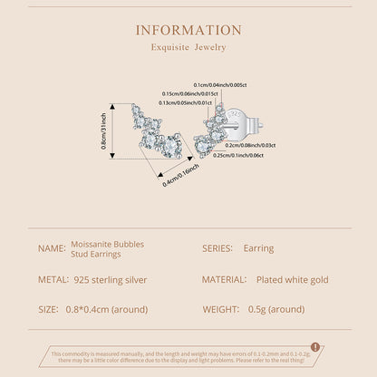 Bubble Moissanite Studs