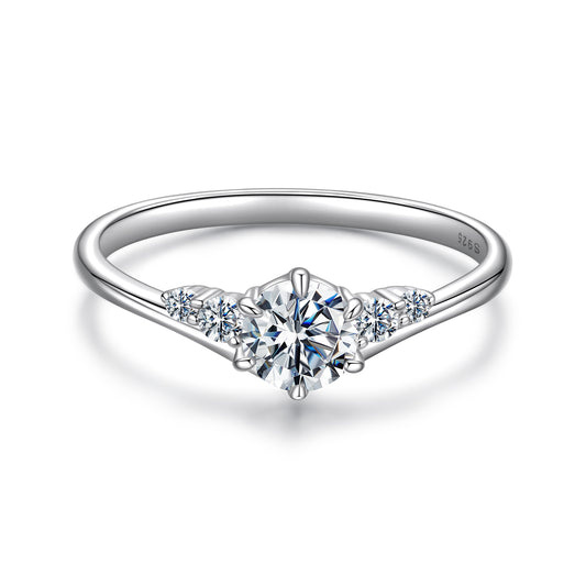 Dazzling Moissanite Wedding Ring