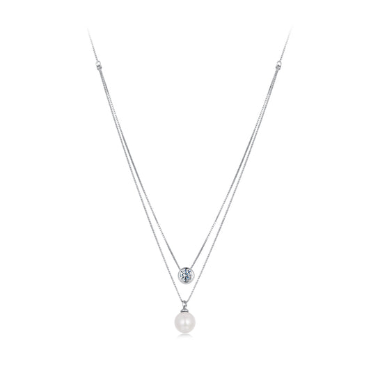 0.5 Carat Double-Layer Moissanite Necklace