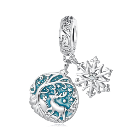 Luminous Elk Pendant Charm