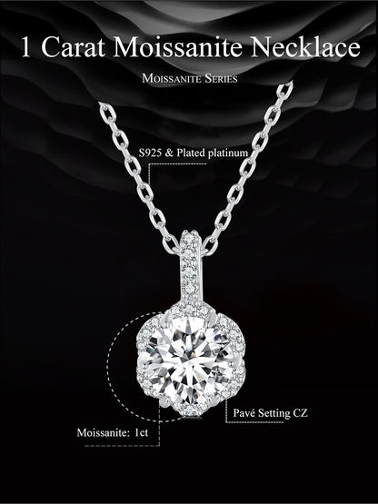 1ct Moissanite Necklace