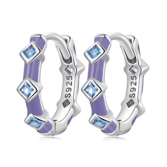 Aqua Spinel Clip Earrings