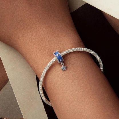 Denim Star Stopper Beads Charm