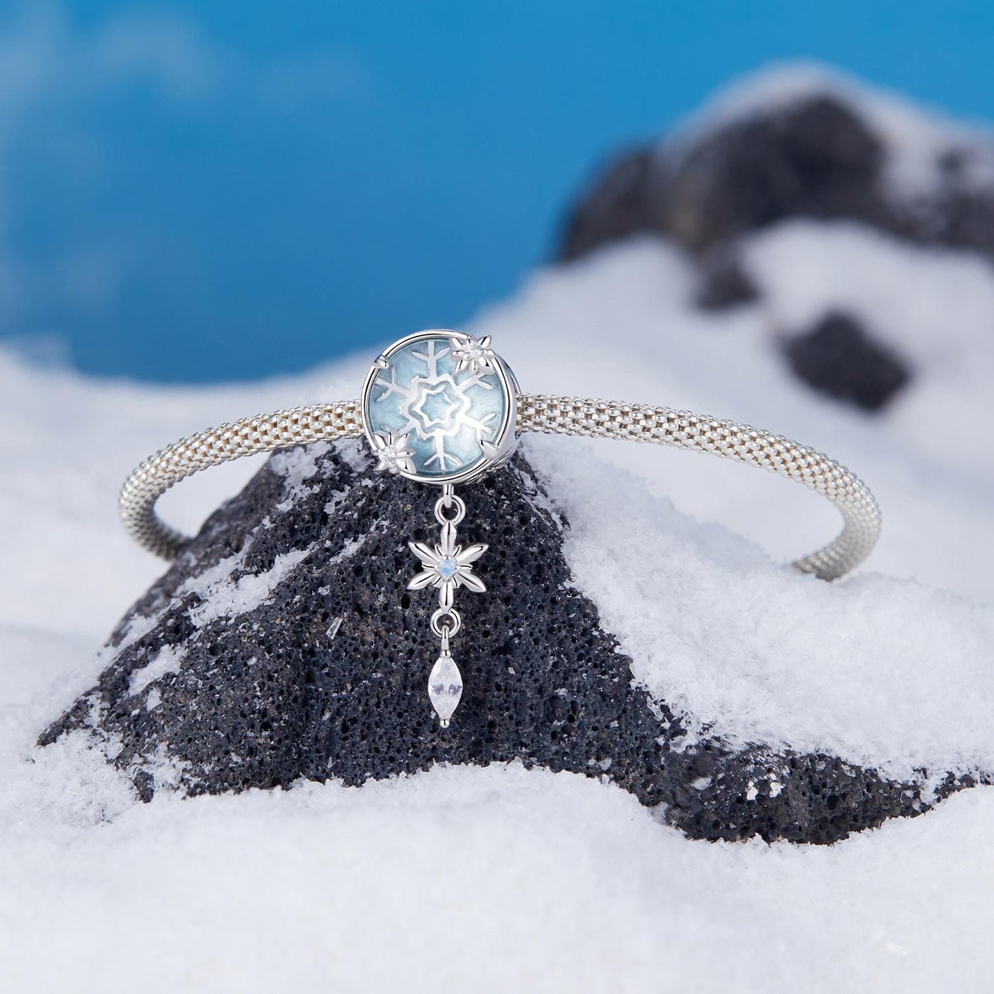 Crystal Snowflake Charm