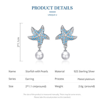 Treasure Starfish Hoop Earrings