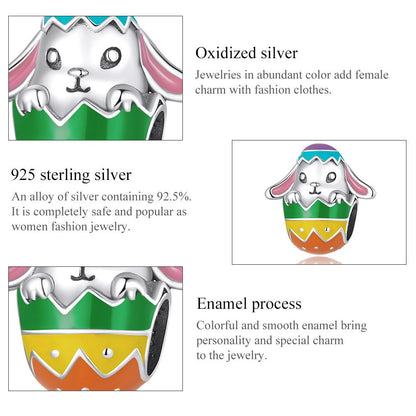Rabbit Easter Egg Charm