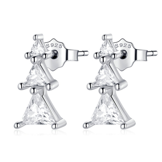 Elegant Christmas Tree Earrings
